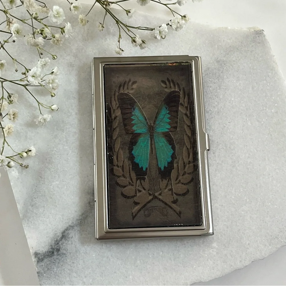 KBD USA Butterfly Card Holder
